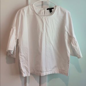 Forever 21 white bell sleeve top